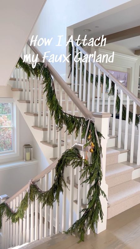I know it’s early, but this 15 foot Norfolk Pine garland sold out by October last year!! I also linked an almost identical option that’s slightly cheaper! Used these Velcro ties for damage free hanging!! 

#LTKSeasonal #LTKhome