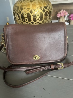 Vintage  Coach  Brown  Leather Crossbody/Shoulder Bag . | eBay US