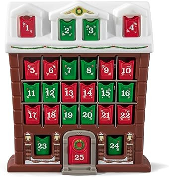 Step2 My First Advent Calendar, Kids Interactive Christmas Toy, 25 Large Refillable Bins, Hide Su... | Amazon (US)