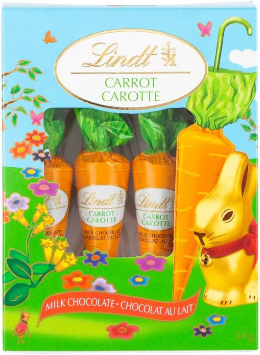 Lindt Carrots Milk Chocolate Box 54g, Contains 4 Milk Chocolate Carrots, Perfect for Easter Gift ... | Amazon (CA)