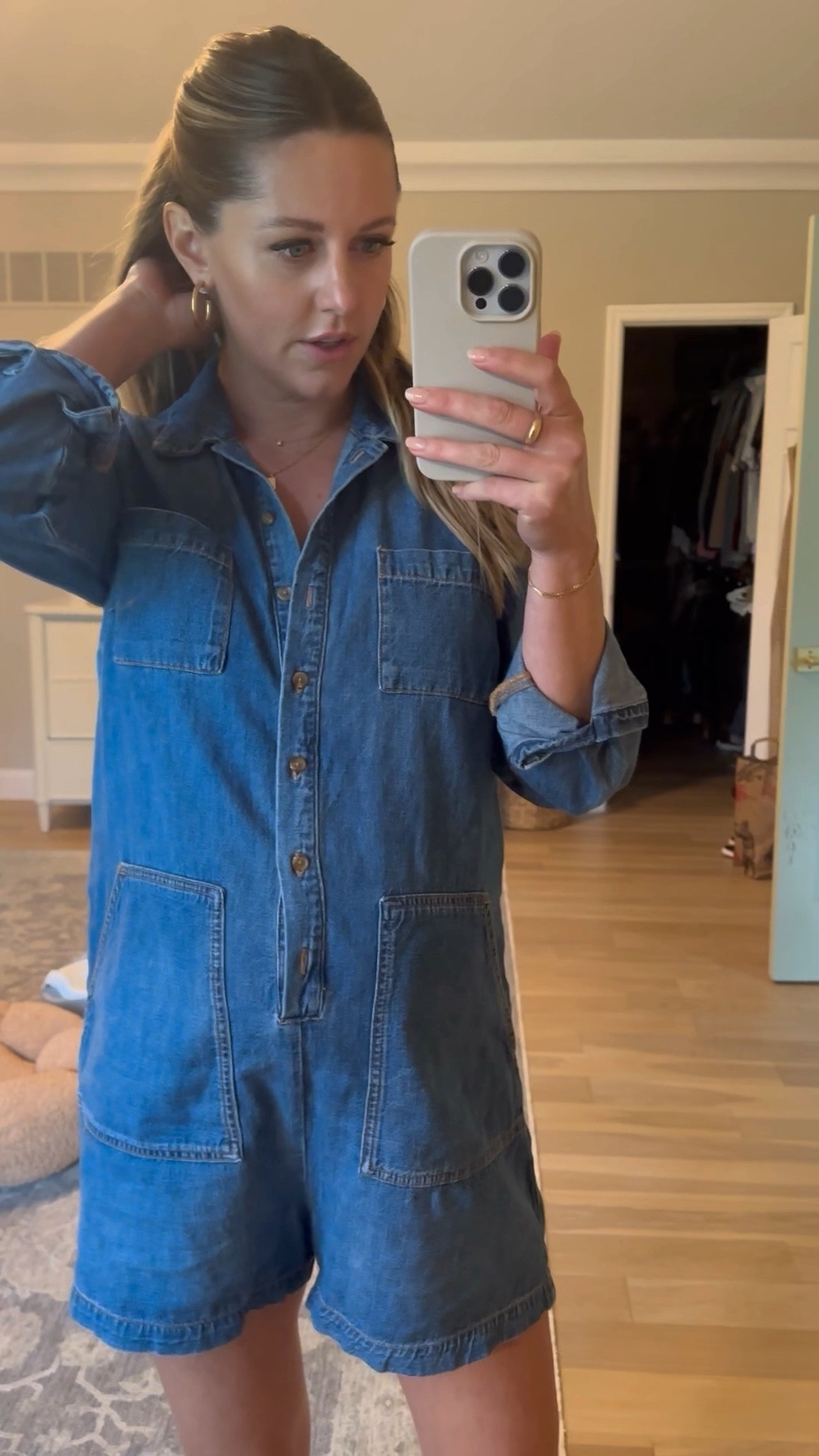 #maternity #hatch #romper #denim on sale! 

#LTKBump #LTKSeasonal #LTKSaleAlert