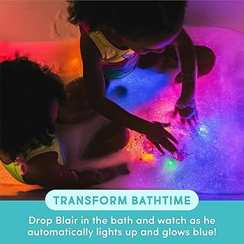 Glo Pals Water-Activated Bath Toy with 6 Reusable Light-Up Cubes for Sensory Play (Blair) | Amazon (US)
