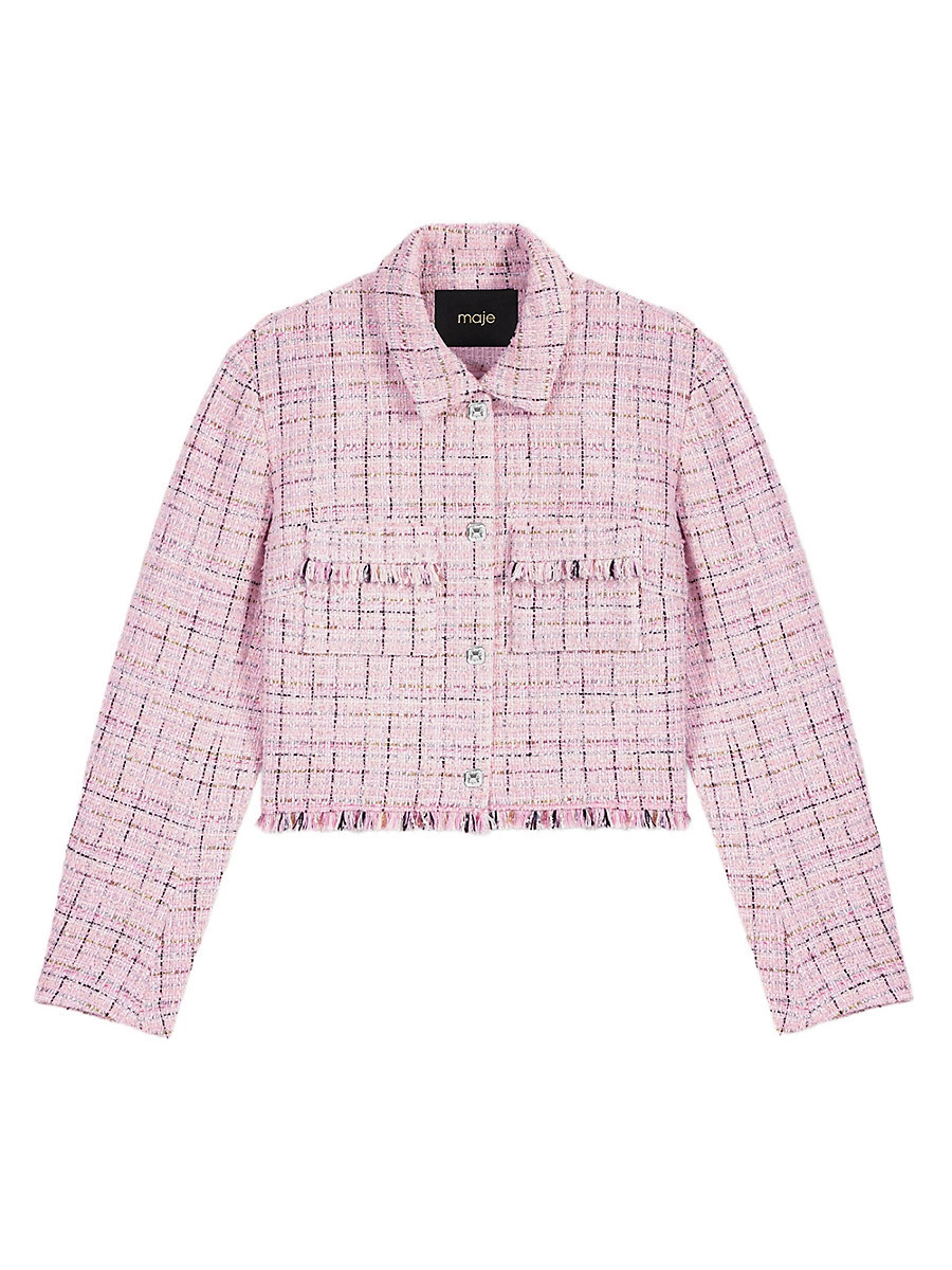 Women's Tweed Jacket - Pink - Size 2 | Saks Fifth Avenue