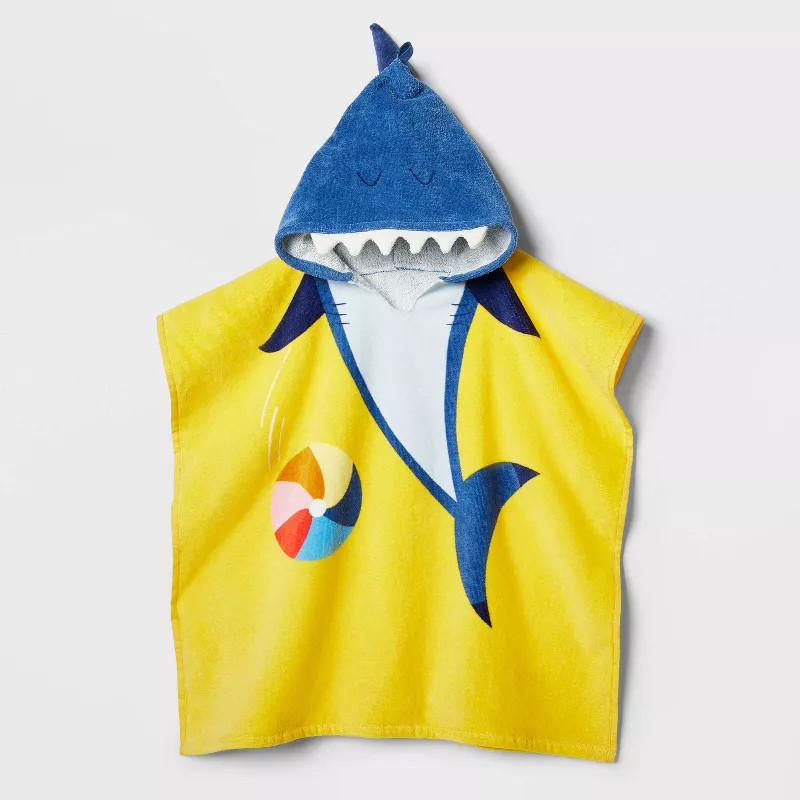 Shark Kids Hooded Beach Towel - Sun Squad™ | Target