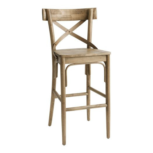 Bistro Distressed Wood Barstool by World Market | World Market