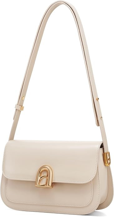 LA FESTIN Cowhide Leather Shoulder Bag For Women - Adjustable Strap Crossbody Purses, Satchel Bag... | Amazon (US)