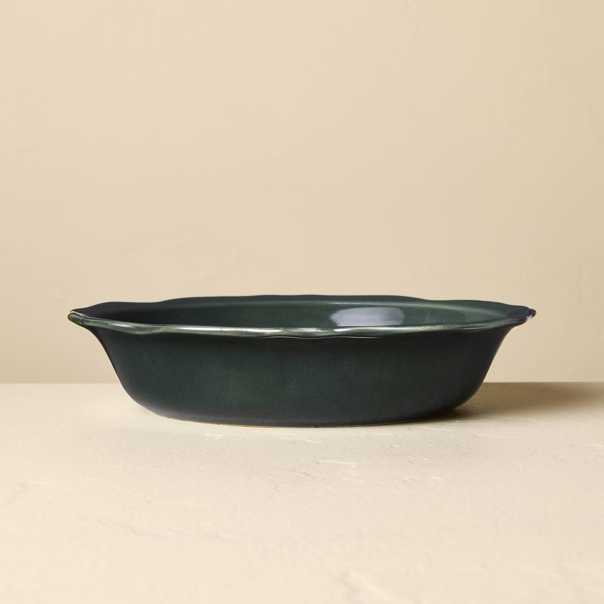 8" Stoneware Carved Ribbed Edge Grain Bowl Green - Hearth & Hand™ with Magnolia | Target