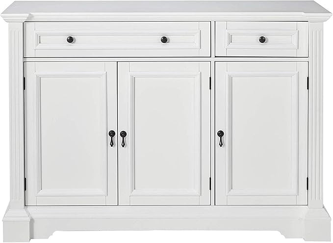 Pilaster Designs Contemporary Liam Sideboard Buffet Console Table with Storage Cabinets, Drawers ... | Amazon (US)