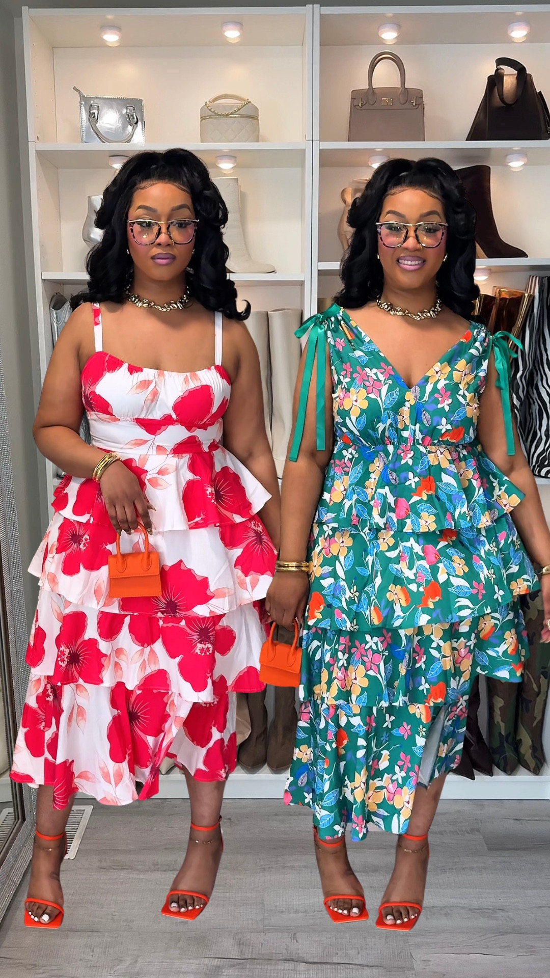 Hey Beauties 🩷

No voiceover today so please read for details 😌 I’m back with more spring dresses for some plot possible Easter dresses for others. The yellow is a fail for me as it’s two sizes too small but might be a win for one of y’all 💛

I LOVE the printed dresses 😍 They have no stretch and are a little snug on the hips but because of the ruffles, you can’t tell 😉

The hair is the Latisha wig just cut- this is also tagged on LTK. 

I’m wearing both the printed dresses in a size XL, the yellow in a size large. 

I’m wearing a size large and I’m 5’8, 225 pounds for sizing reference 