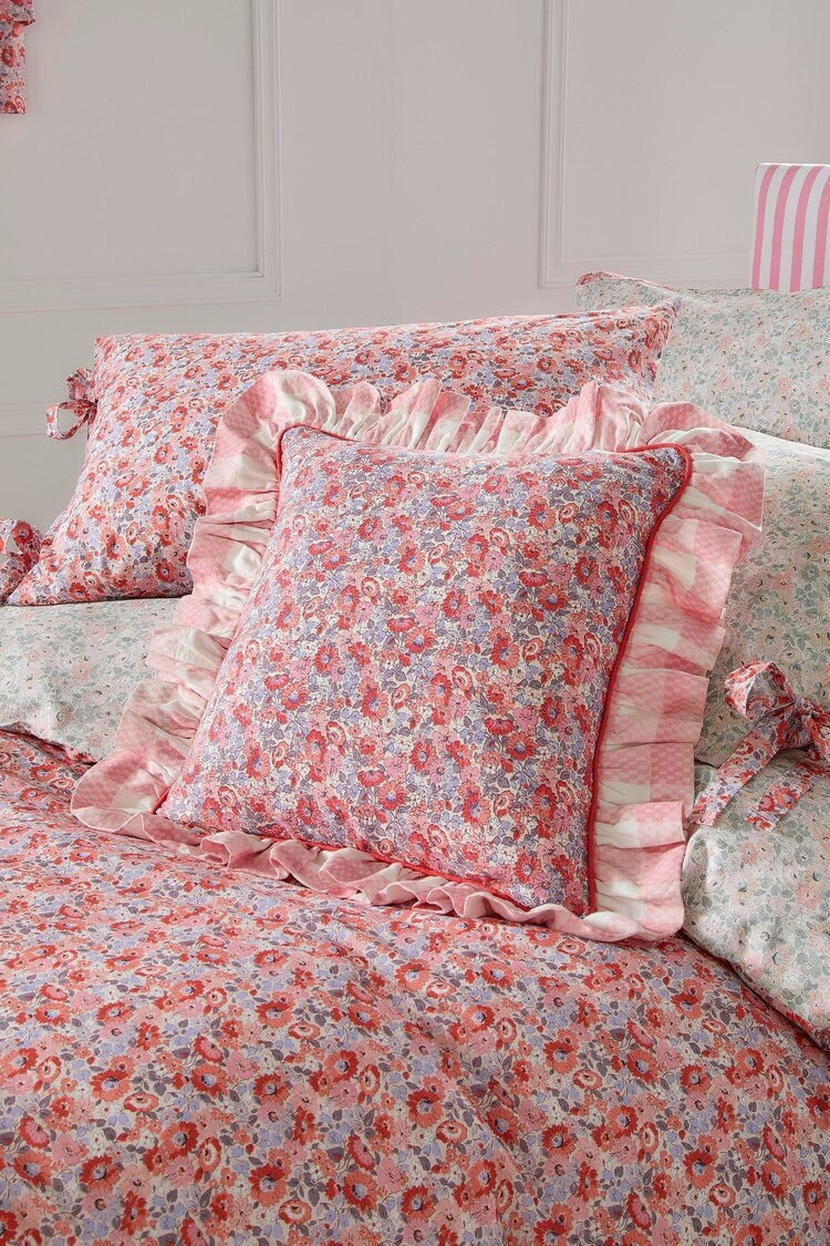 Buy Cath Kidston Pink Ditsy Archive 100% Cotton Polyfilled Cushion from the Next UK online shop | Lipsy