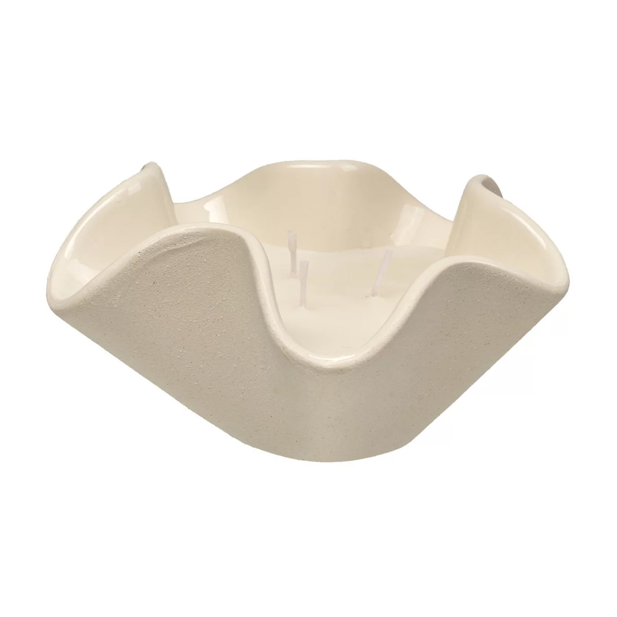 Sonoma Goods For Life® Mahogany & Cedar 6-oz. Ruffled Ceramic Scented Candle | Kohl's