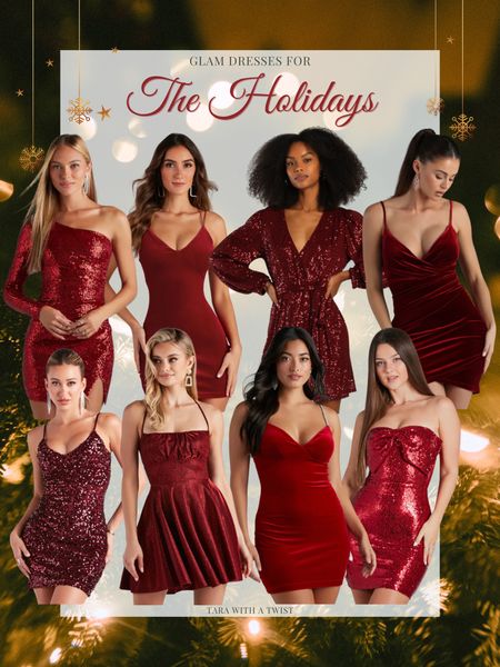 Great sales for Cyber Monday - some are up to 30% off, discount added in cart! 

Glam dresses for the holidays! 
Holiday outfit. New Years Eve outfit. Christmas outfit. Holiday party dress. Christmas cocktail dress. NYE party dress. Formal dress. Cocktail dress. Christmas party. NYE party. Sequin dress. Velvet dress. 

#LTKHoliday #LTKCyberWeek #LTKparties