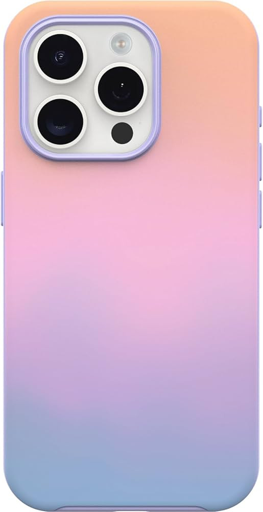 OtterBox iPhone 15 Pro (Only) Symmetry Series Case - Soft Sunset (Purple), Snaps to MagSafe, Ultr... | Amazon (US)