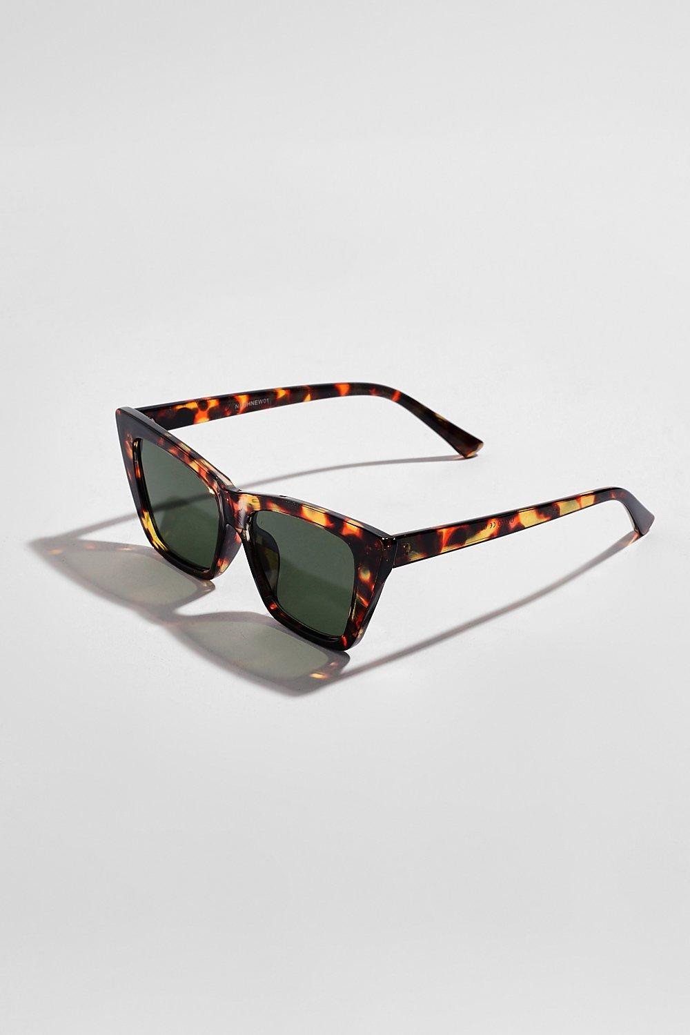 Womens Tortoise Shell Sunglasses - Multi - One Size | Boohoo.com (US & CA)
