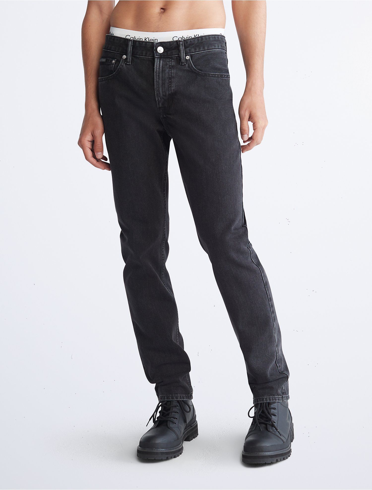 Slim Fit Essential Black Jeans | Calvin Klein | Calvin Klein (US)