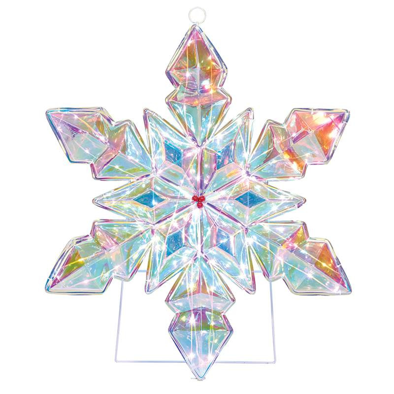 Random Twinkle LED 2D Snowflake, 30" | At Home