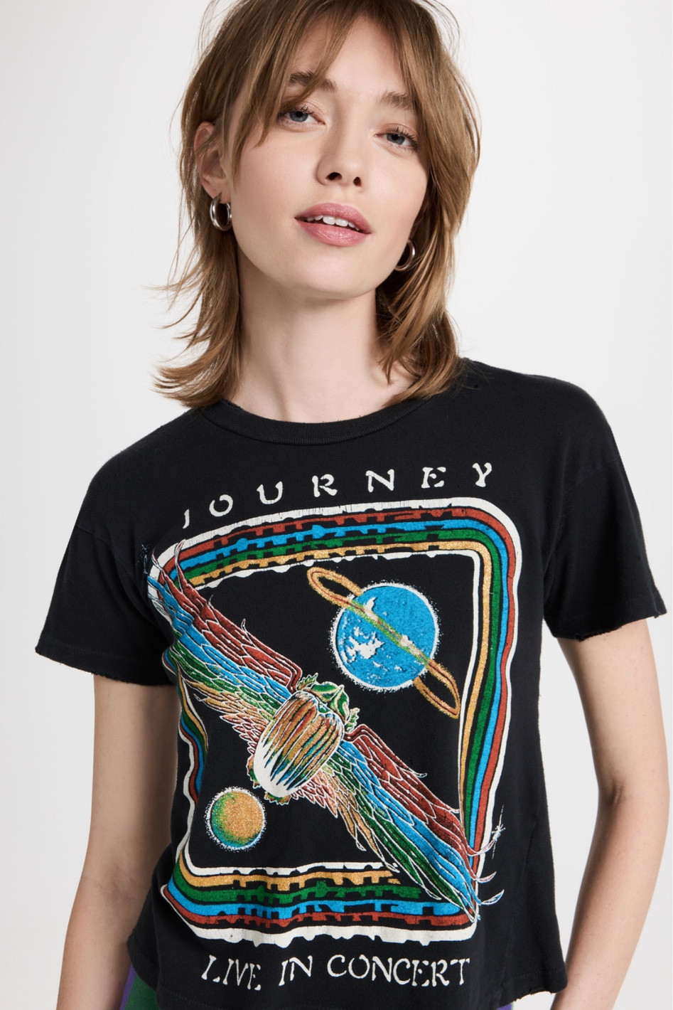 I love concert tees.  This one is on sale and 25%off at checkout! They are cool with denim, faux leather, any maxi skirt or even cool with a wide leg pant and loafer. I love these worn in soft ones..this one is great because it’s on sale! It’s cropped (not too cropped ) and is so cute for spring 

#LTKFind #LTKstyletip #LTKSale