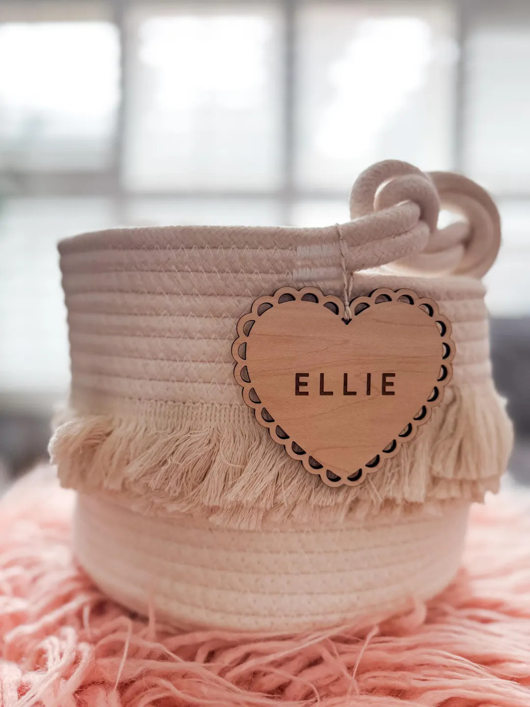 Engraved Scallop Heart Tag- Customized Basket Tag- Valentine's Day Tag - Etsy | Etsy (US)