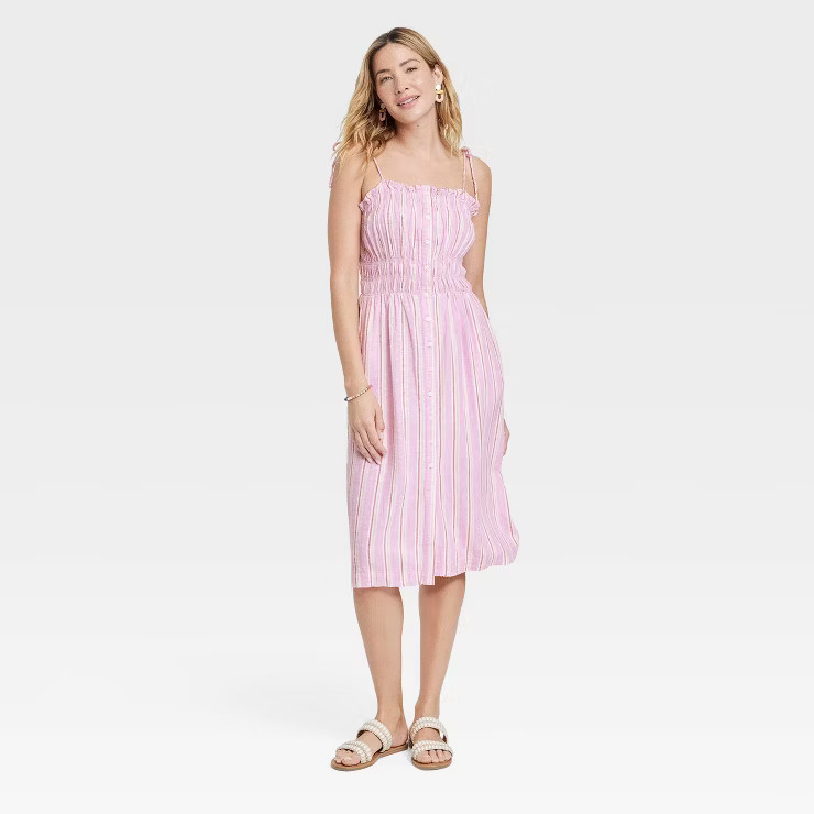 Women's Sleeveless Linen Dress - Universal Thread™ | Target