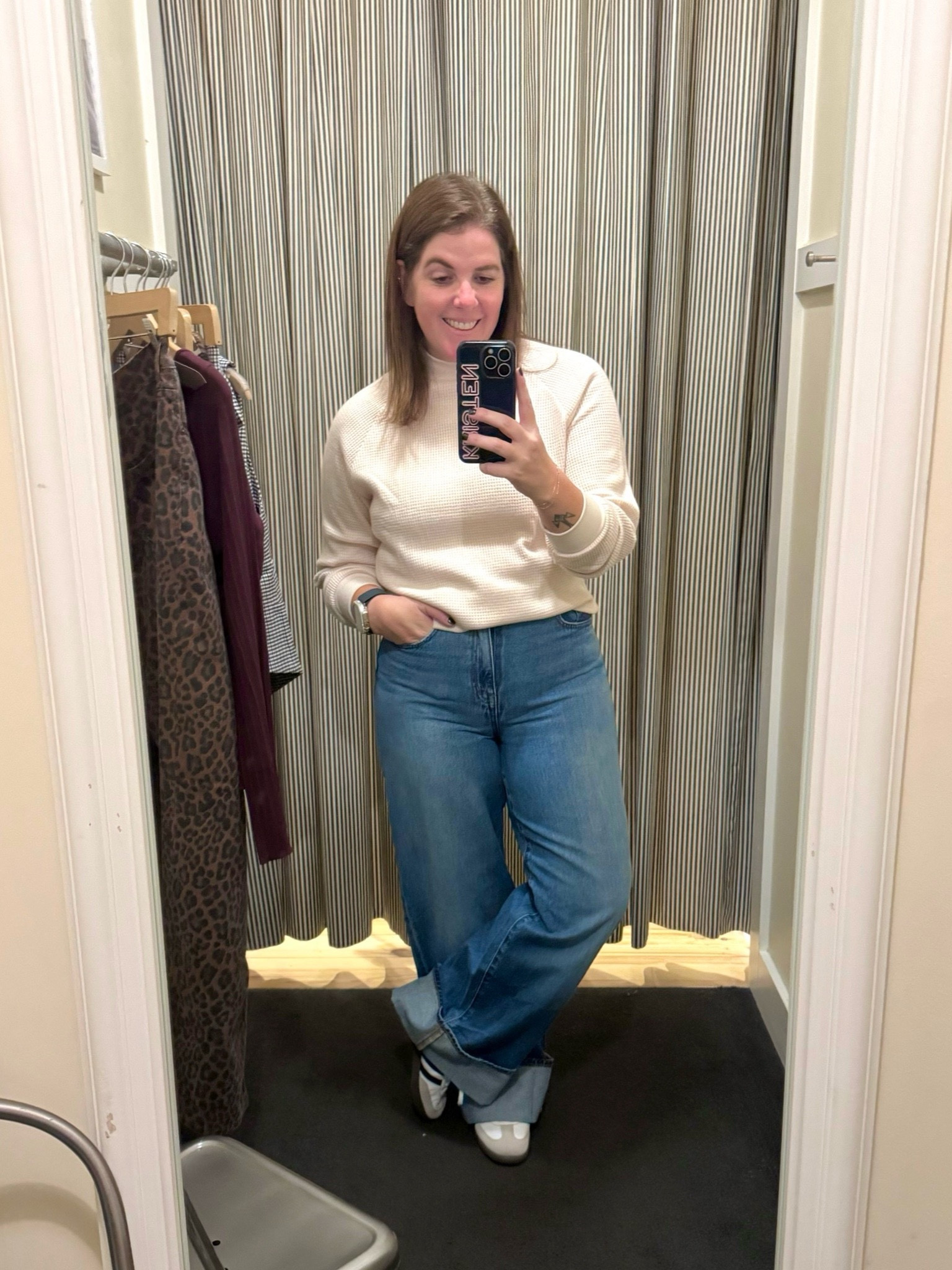 This is the moment we have been waiting for! These amazing jeans are now on sale! The jeans do run big, so size down! The jeans are regularly $148, but they are now 40% off, with code MADEBETTER, making them $82.80! 

#LTKFindsUnder100 #LTKSaleAlert #LTKStyleTip
