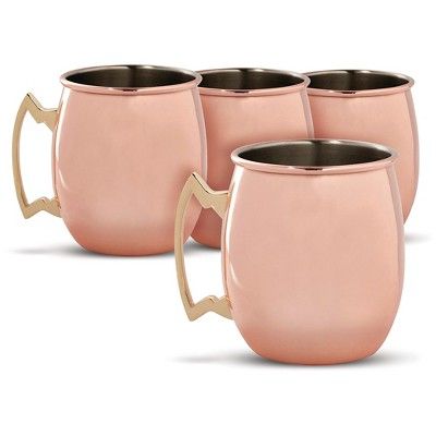 Cambridge Moscow Mule Mug 20oz Copper - Set of 4 | Target