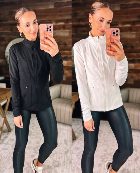 Athleisure and outerwear finds from Walmart, affordable, quality, comfortable fashion for less. Faux leather leggings for less. 

#LTKfindsunder50 #LTKfitness #LTKstyletip