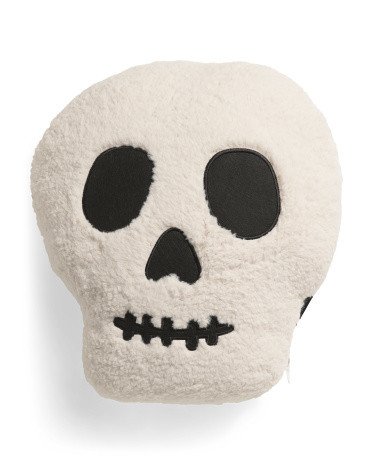 15x18 Skull Shaped Sherpa Pillow | TJ Maxx