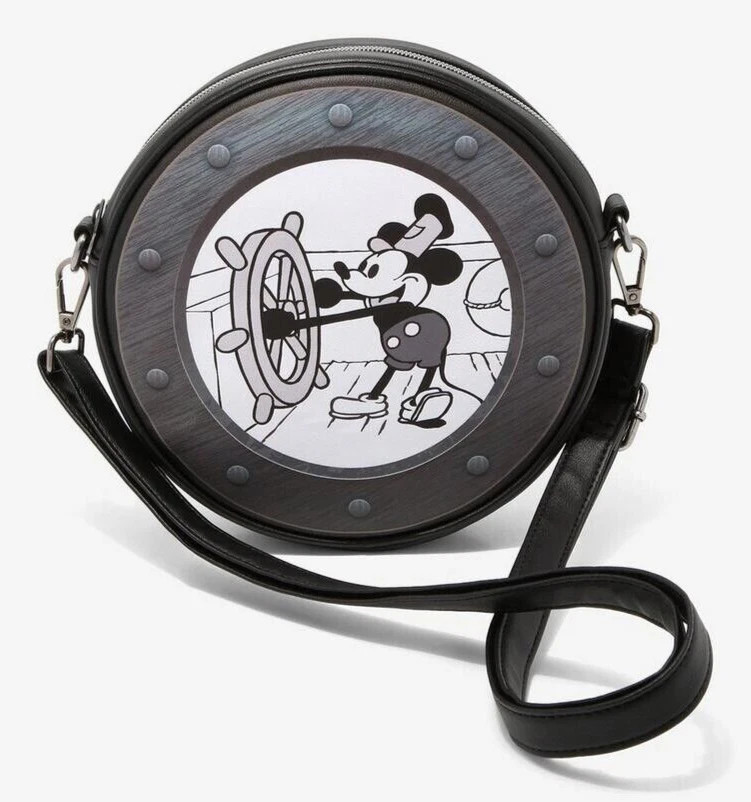 Loungefly Disney Mickey Mouse Steamboat Willie Porthole Crossbody Bag | eBay US