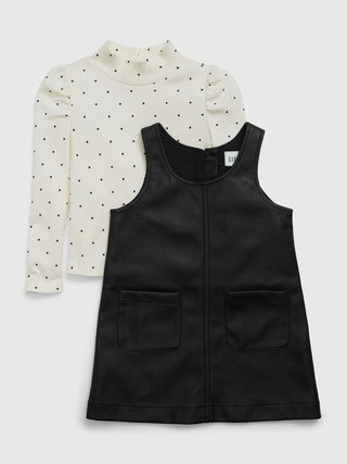 Toddler Faux-Leather Jumper Set | Gap (US)
