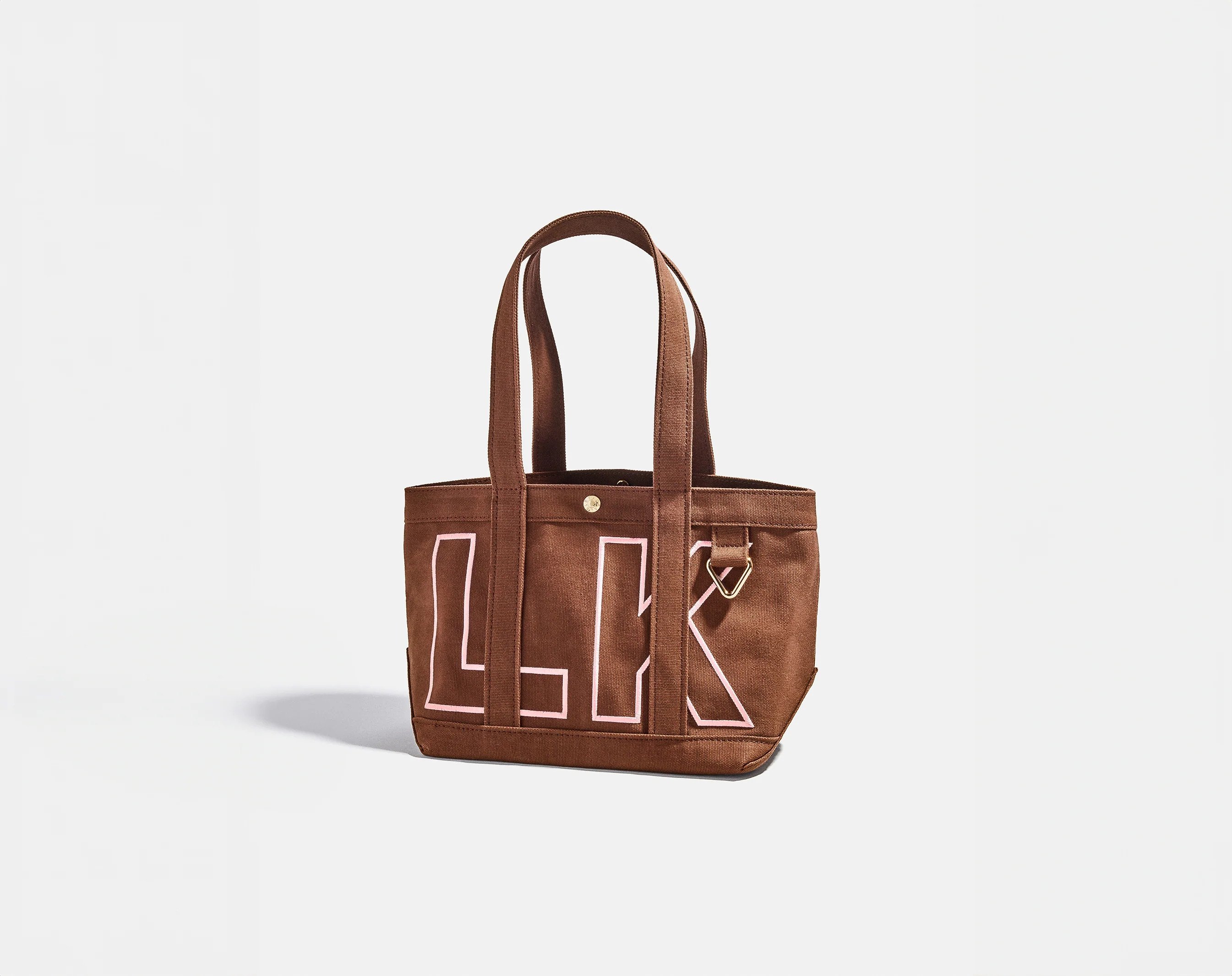 Custom Alpha Tote - Chocolate Brown | BaubleBar