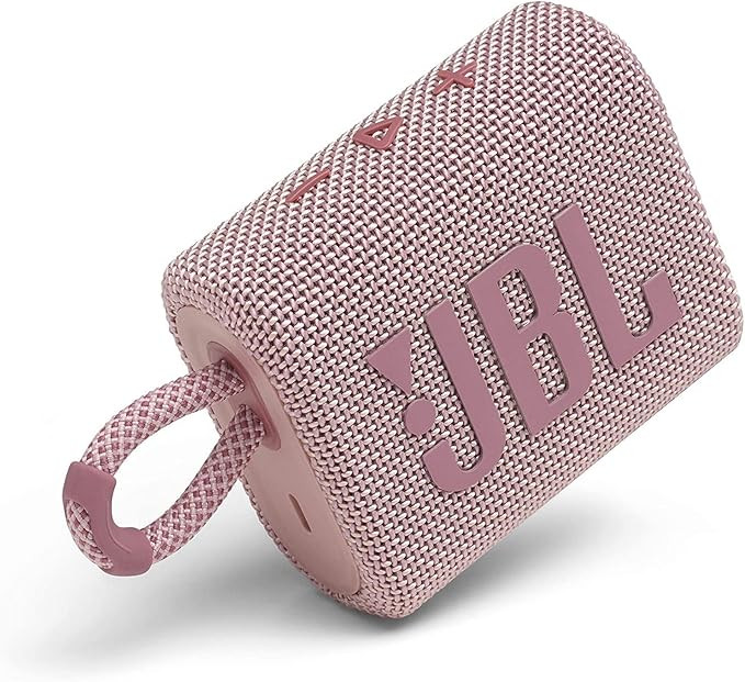 JBL Go 3 Portable Waterproof Wireless IP67 Dustproof Outdoor Bluetooth Speaker (Pink) | Amazon (US)