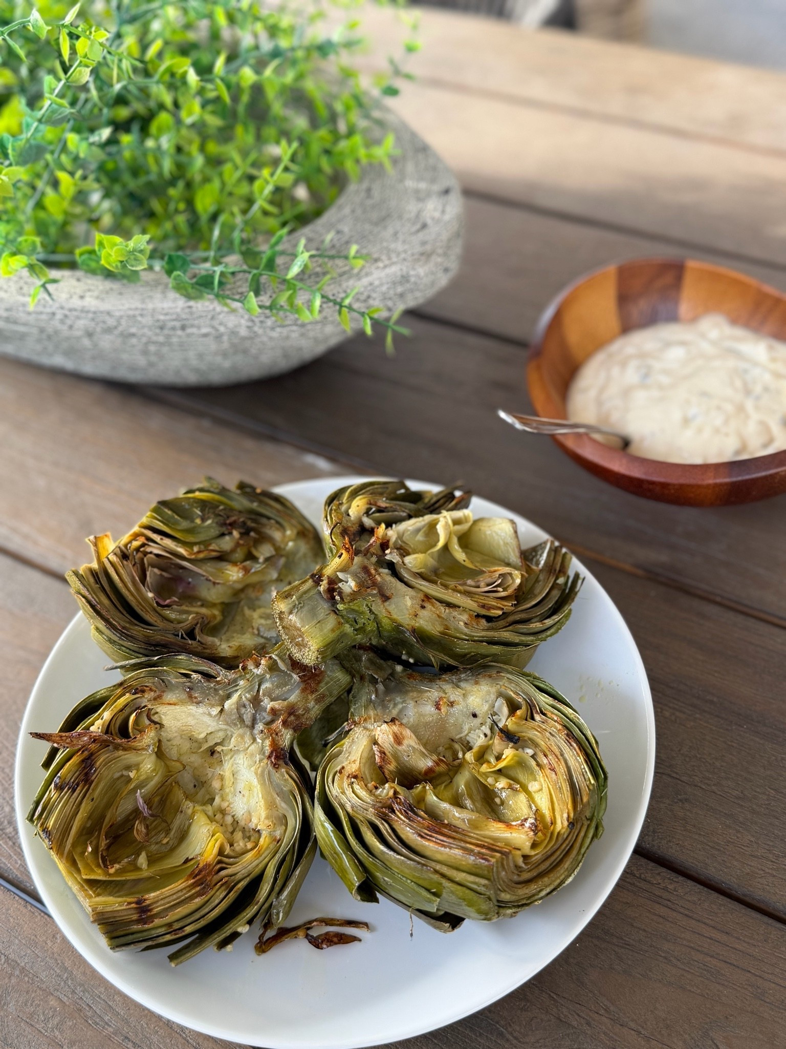 Pregnancy craving called for grilling up some artichokes and enjoying the last nice few weather days on the patio!

#LTKfoodie #LTKdayinmylife #LTKHome