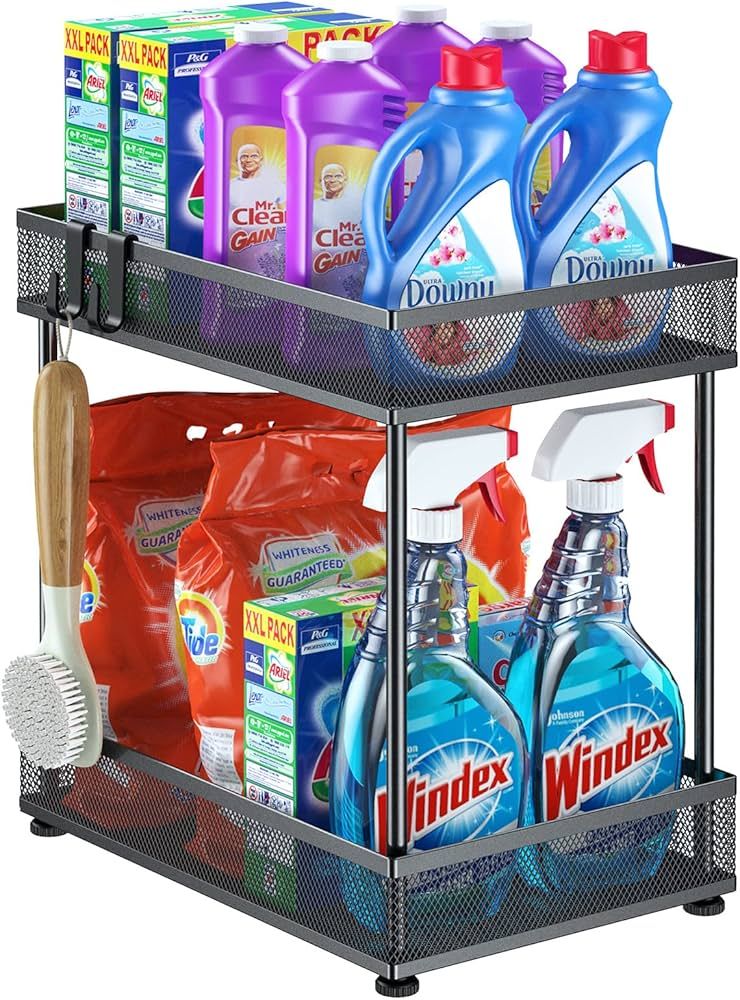 Under Sink Organizers and Storage, Bathroom Cabinet Organizer and Storage, 2 Tier Under Cabinet O... | Amazon (US)