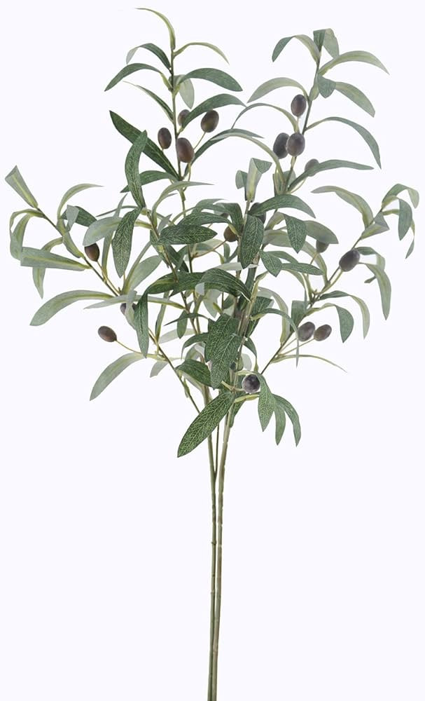 JAROWN Artificial Olive Branches for Vases Realistic Faux Olive Branches for Vase Filler Fake Oli... | Amazon (US)