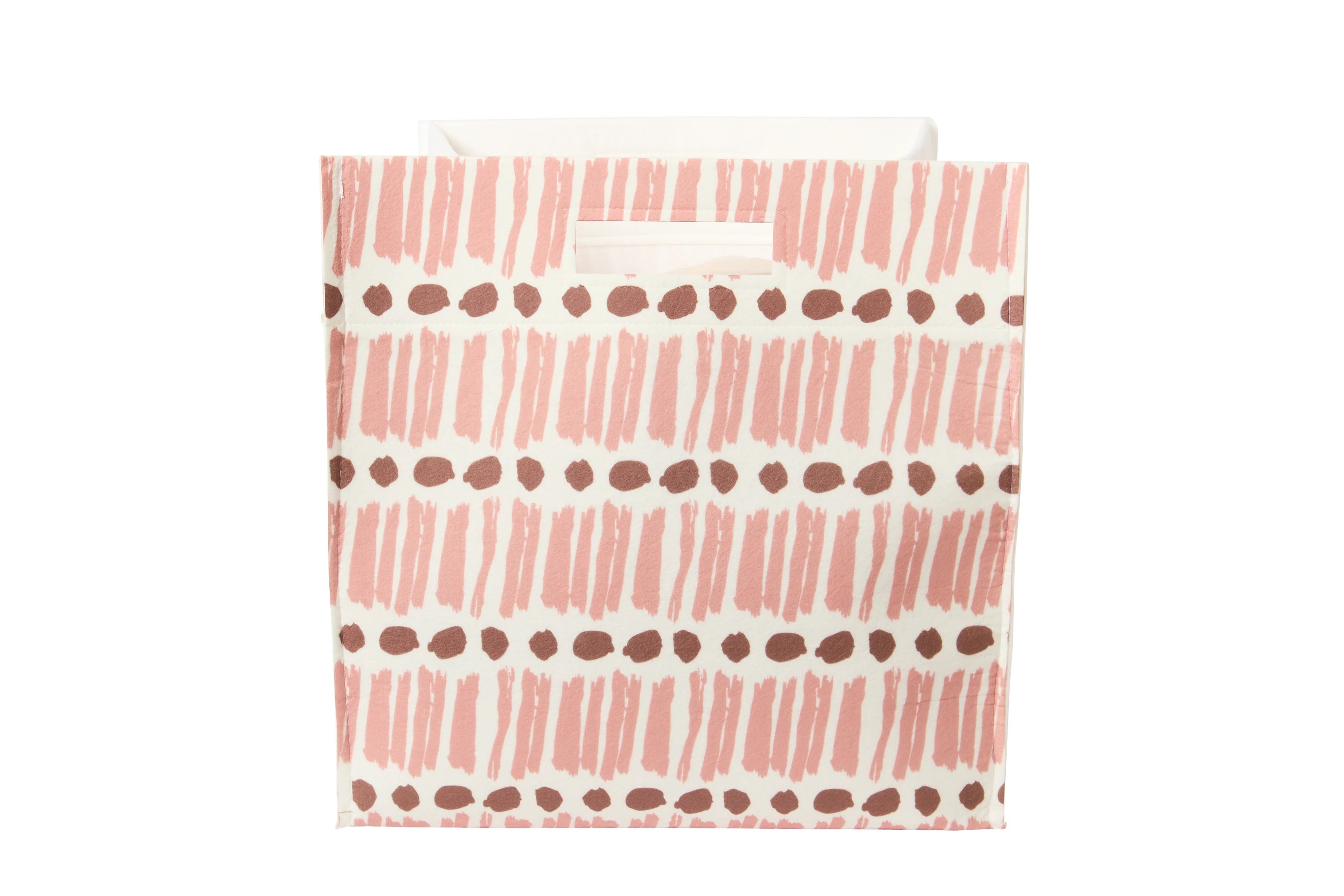 Lines & Dots Felt Storage Bin | Dance Happy