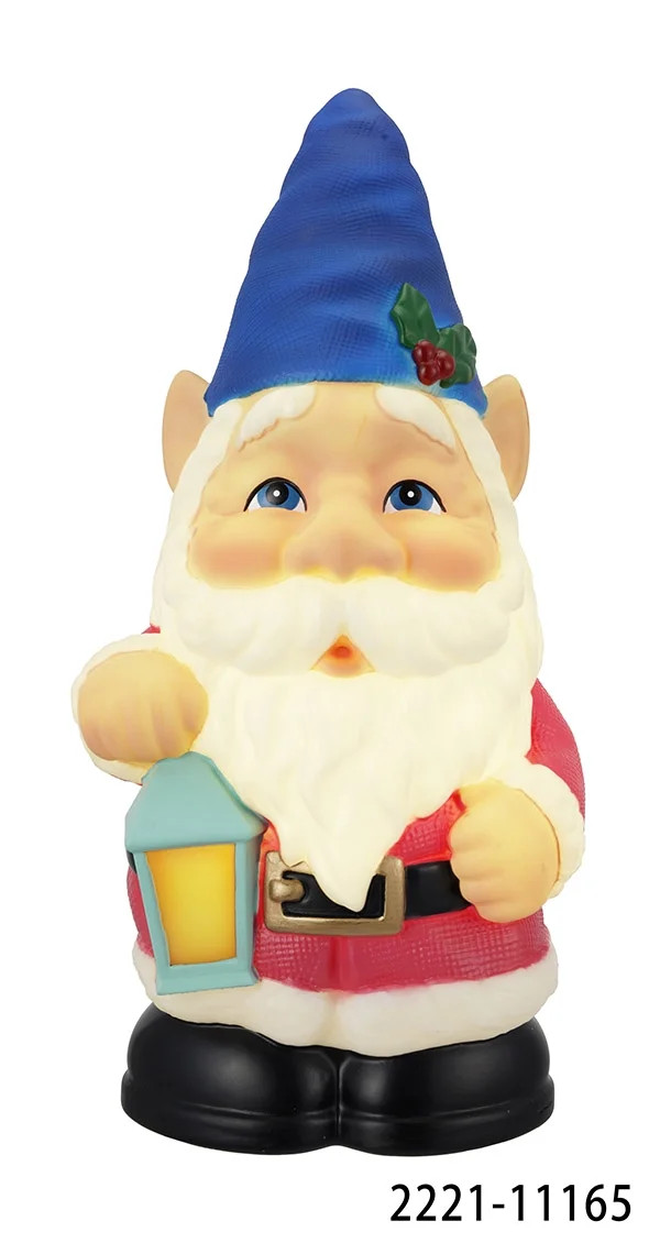 Holiday Time Plastic LED Gnome Tabletop Decoration, 11" | Walmart (US)