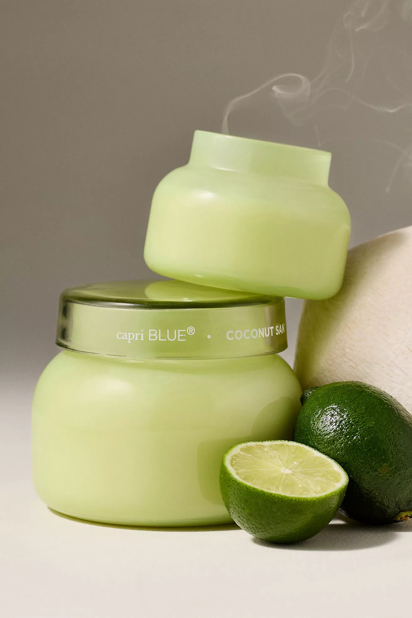 Capri Blue Fresh Coconut Santal Glass Jar Candle | Anthropologie (US)