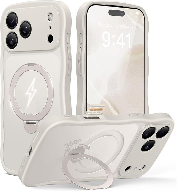 GolbinBox for iPhone 17 Pro Max Case for Women,[Compatible with Magsafe][360° Spin Magnetic Stan... | Amazon (US)