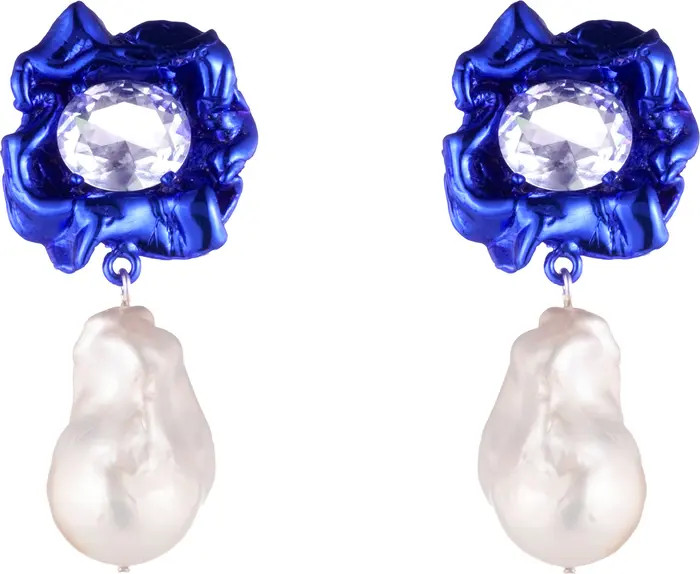 Lola Floral Baroque Pearl Drop Earrings | Nordstrom
