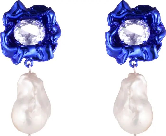 Lola Floral Baroque Pearl Drop Earrings | Nordstrom