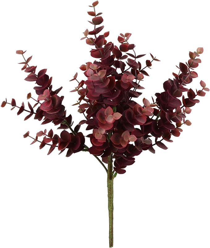 Vickerman Everyday 13" Artificial Burgundy Jade Leaf Spray 4 Pack - Faux Indoor Plant Spray - Gre... | Amazon (US)