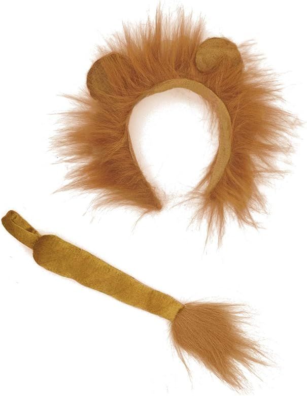 Lion Ears and Tail Set -Lion Cosplay Accessories-Lion Ears Headband and Tail | Amazon (US)