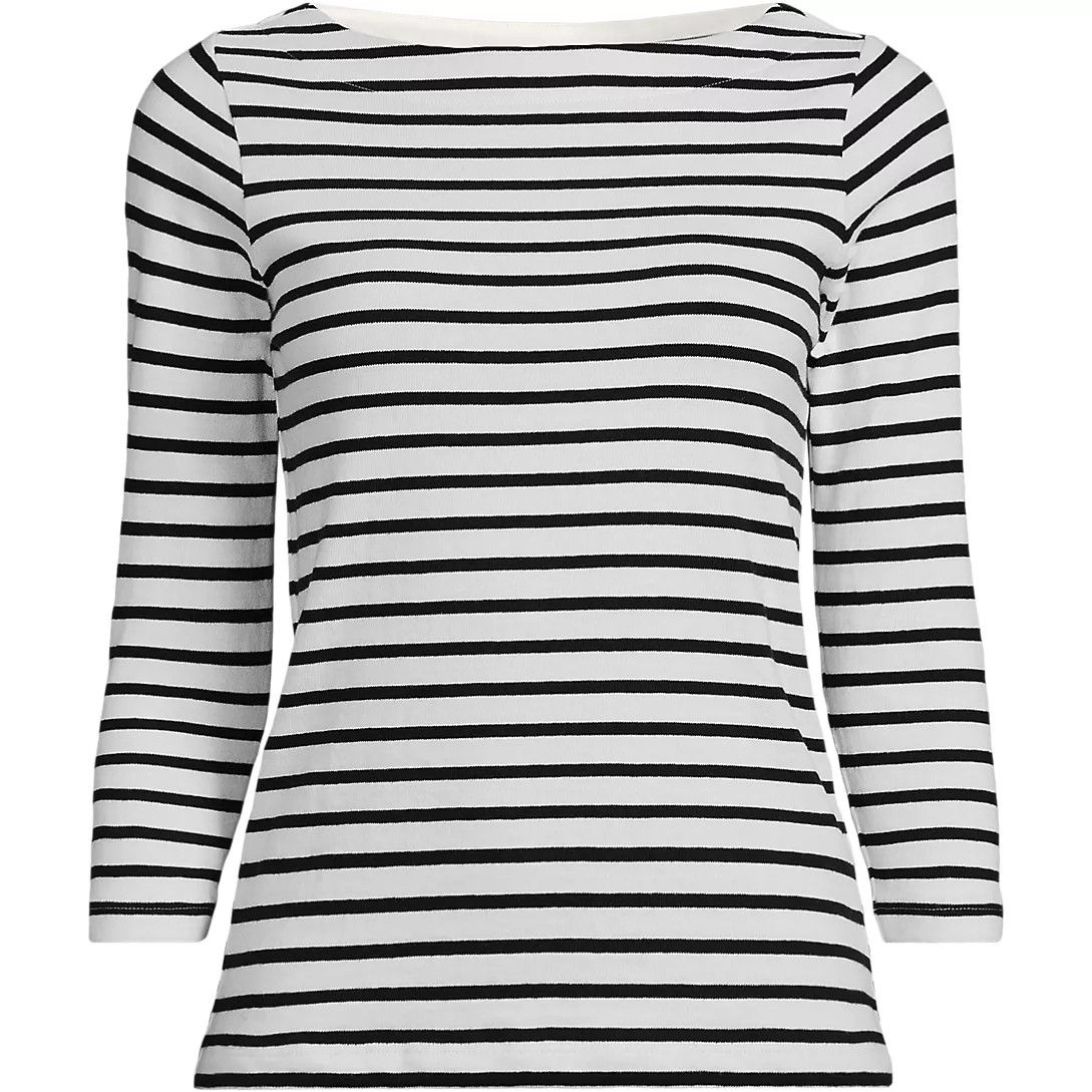 Women's Mariner Jersey Boatneck Top | Lands' End (US)
