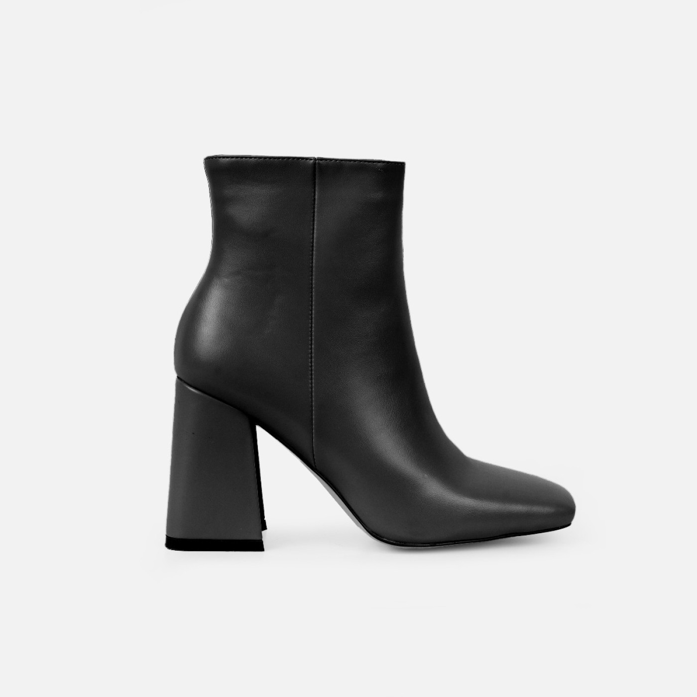 Jameson Black Mid Heeled Ankle Boots | Simmi Shoes