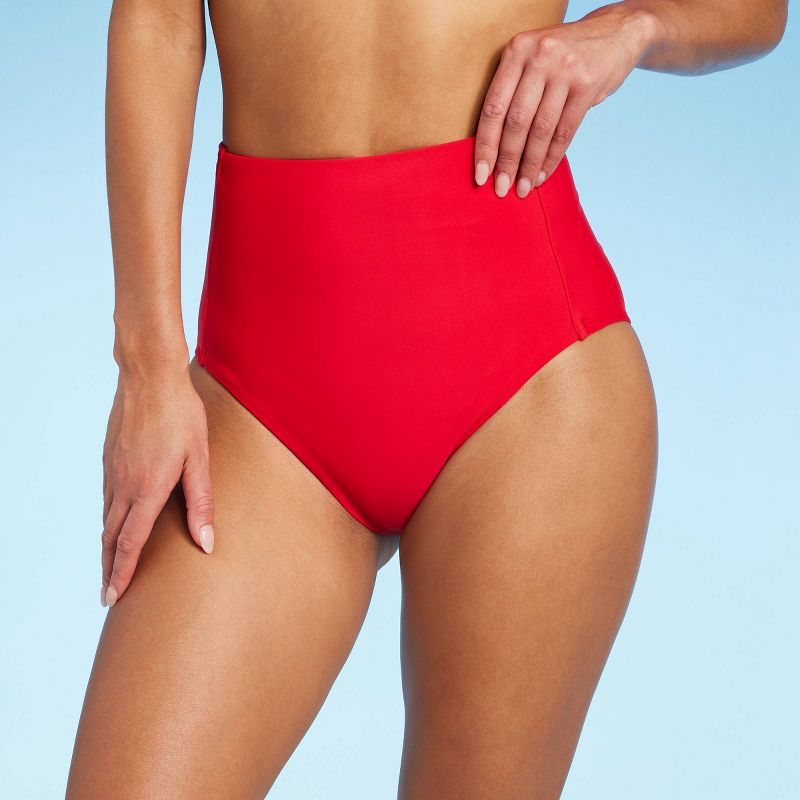 Women's Extra High Waisted Tummy Control Medium Coverage Bikini Bottom - Kona Sol™ | Target