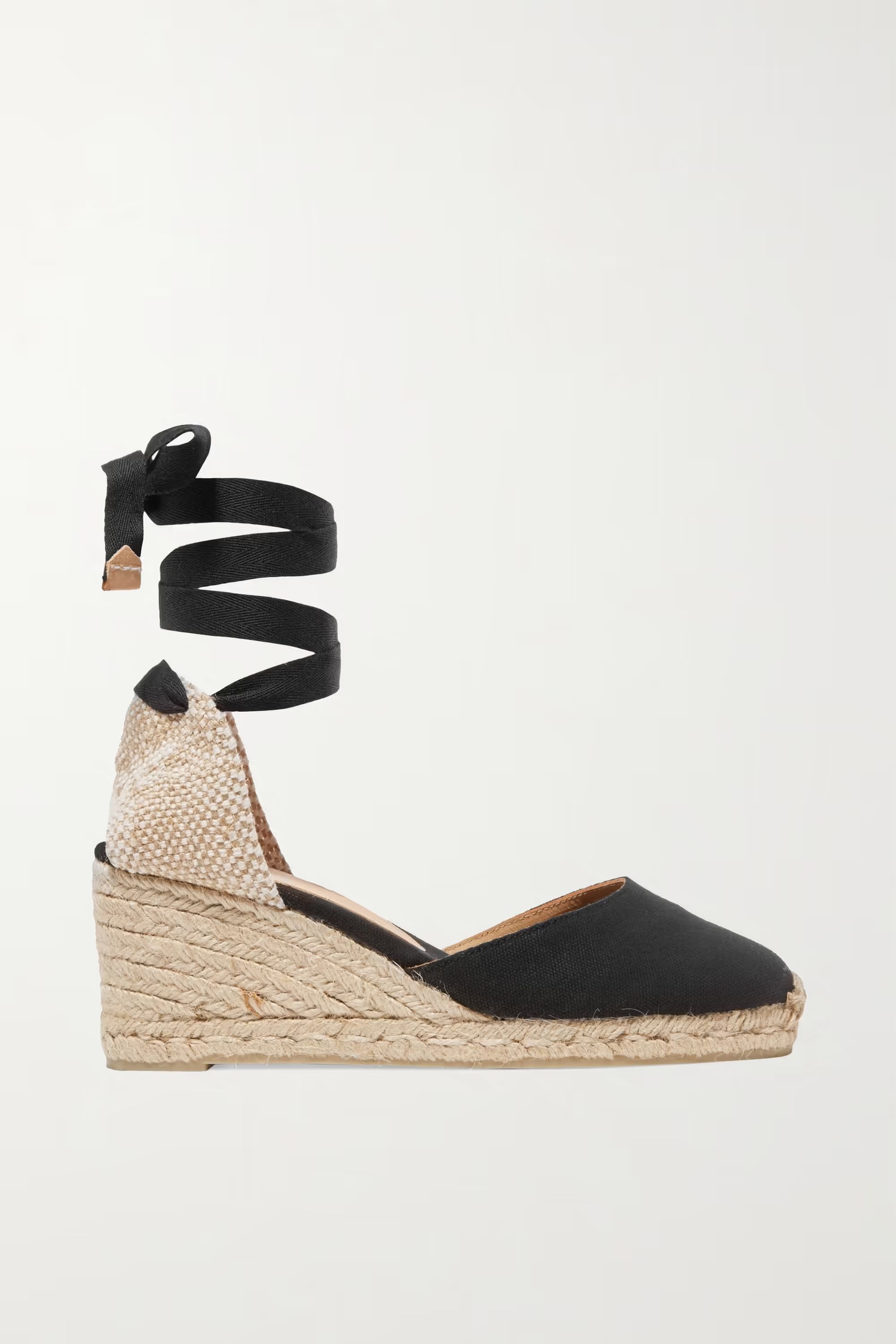 Black Carina 60 canvas wedge espadrilles | CASTAÑER | NET-A-PORTER | NET-A-PORTER (UK & EU)