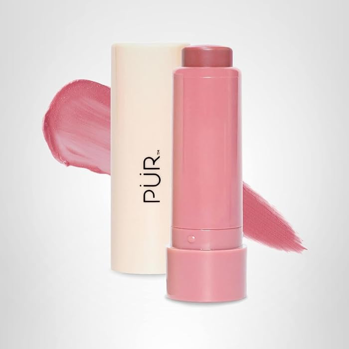 P\u00dcR MINERALS Silky Tint Creamy Multitasking Makeup Stick with Peptides - Lip and Cheek Stick... | Amazon (US)