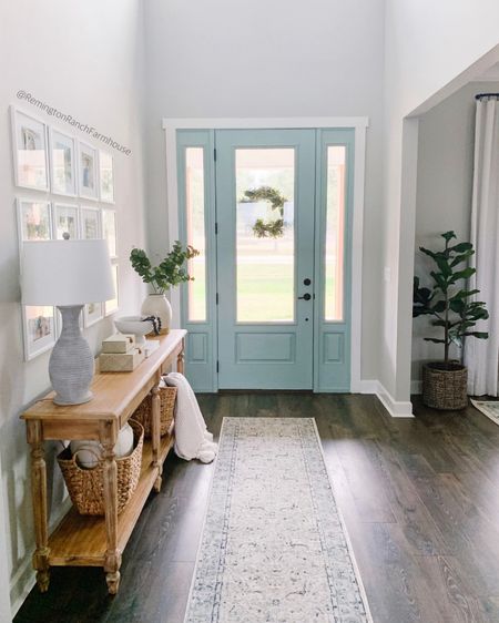 Prettiest blue runner on sale! 

#LTKFindsUnder100 #LTKHome #LTKSeasonal