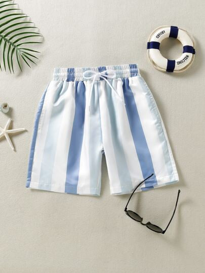 Boys Striped Swim Shorts | SHEIN