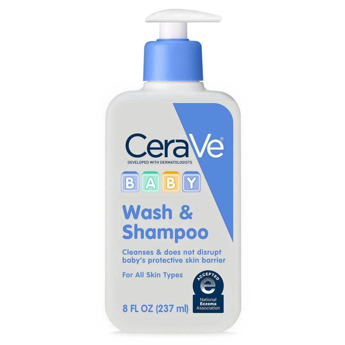 CeraVe Baby Gentle Bath Wash and Shampoo Fragrance-Free - 8 fl oz | Target